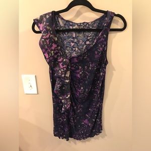 Purple and Tan Tank Top